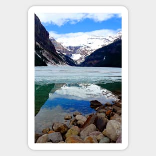 Lake Louise Victoria Glacier Alberta Canada Sticker